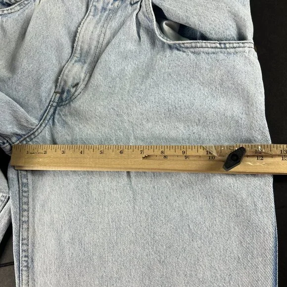 VTG 90s Levi's Silver Tab Jean Men 33x32 Baggy Blue Faded Cotton Denim Tag 33x34
